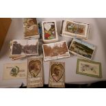A box of early postcards, mainly greetings and topographical (approximately 900)