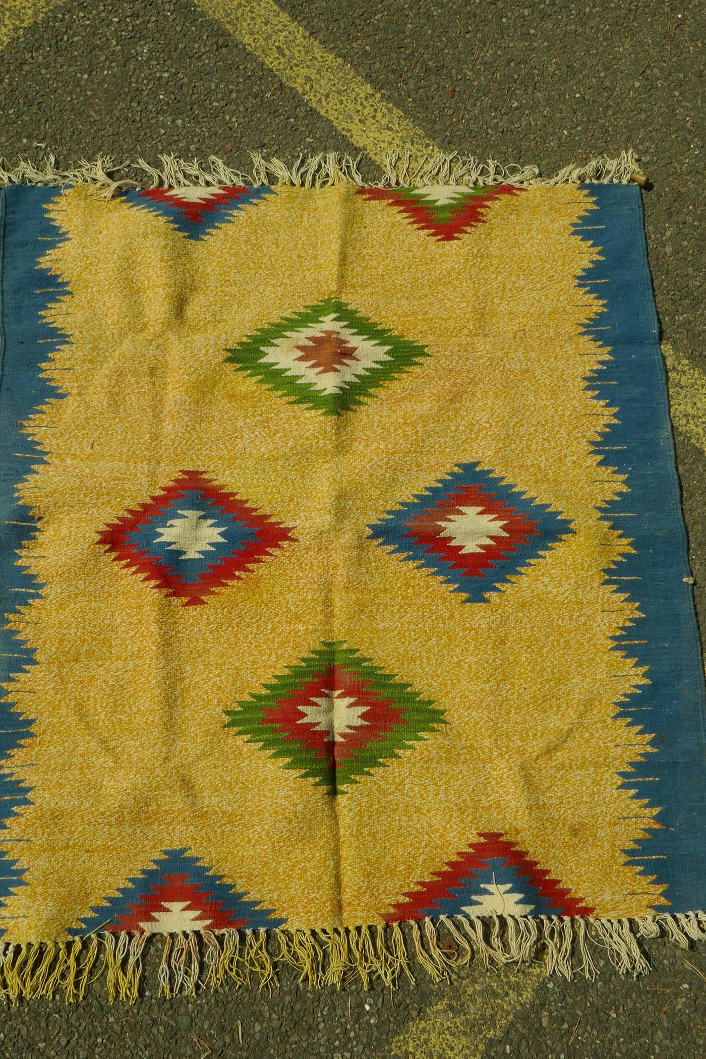 A Native American horse blanket, 40" x 43"