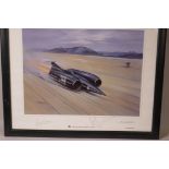 Michael Turner, 'Thrust SSC', print of the world land speed record car, bears facsimile signatures