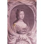 Jacobus Houbraken (Dutch, 1698-1780), after Sir Godfrey Kneller (1646-1723), 'Queen Mary II',