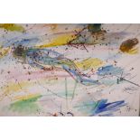 T. Fox, 'Spirit', 99, abstract watercolour, 22" x 30"