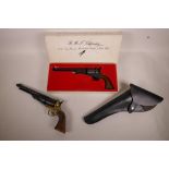 A replica 36 calibre Navy revolver Civilian and Yank model by 'RMJ Old Frontier', together with a