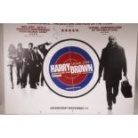 A 'Harry Brown' mounted film poster signed by Michael Caine and Plan B, 40" x 30"