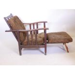 An early C20th recliner chair