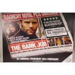 'The Bank Job', mounted film poster, signed by some of the cast, 40" x 30"