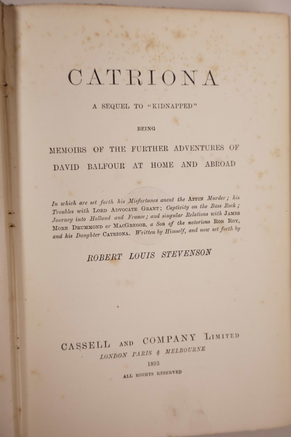 Robert Louis Stevenson (1850-1894), 'Travels with a Donkey in the Cevennes', (London: Chatto & - Image 9 of 9