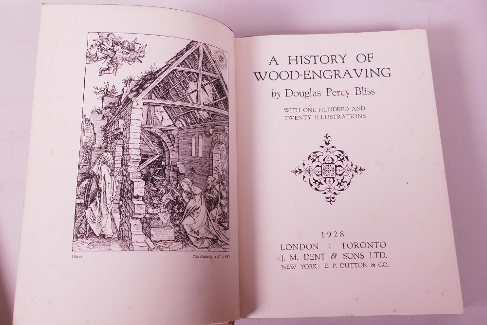 Three Art History Volumes: including Douglas Percy Bliss, 'A History of Wood Engraving' (London: - Image 5 of 8