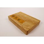 A printed concertina book depicting Japanese Shunga scenes, 5" x 7½"