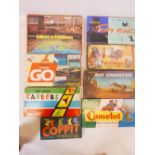 A collection of early board games including Buccaneer, Camelot, Air Charter, Spy Ring etc (8)