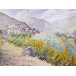 Jacint Saurnell (Andorran, C20th), 'Sispony-Andorra', signed lower left and label verso, oil on