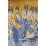 C14th English School, the Wilton Diptych, two chromolithographs, early C20th, label verso, 17½" x
