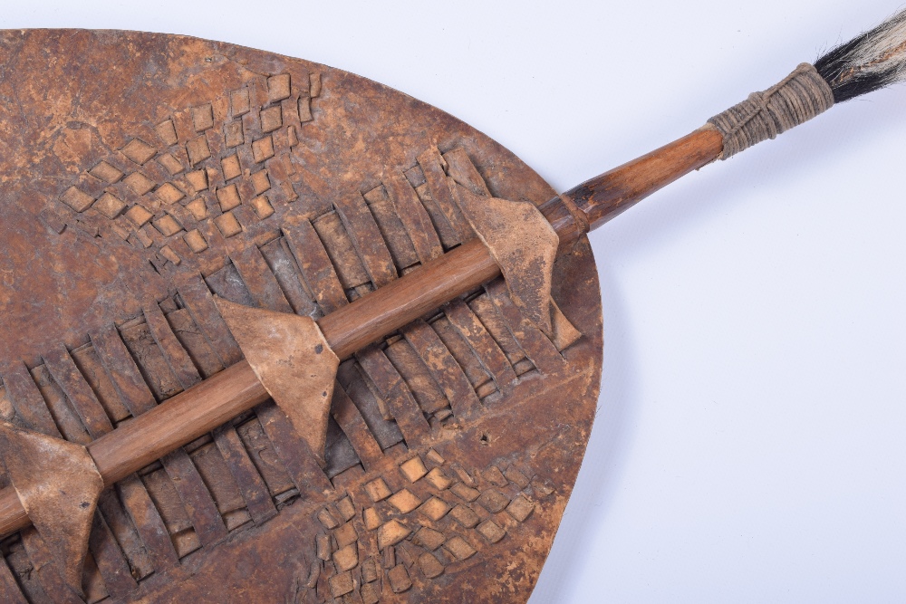 Scarce Zulu Chiefs Ceremonial Shield “Ihawu” - Image 8 of 8