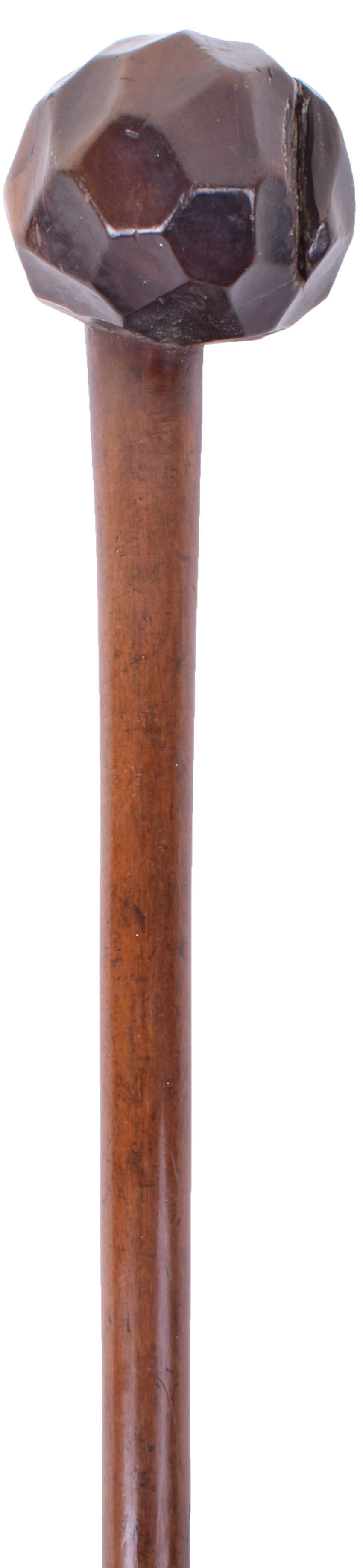 Scarce Zulu Knobkerrie with Concave Facetted Head