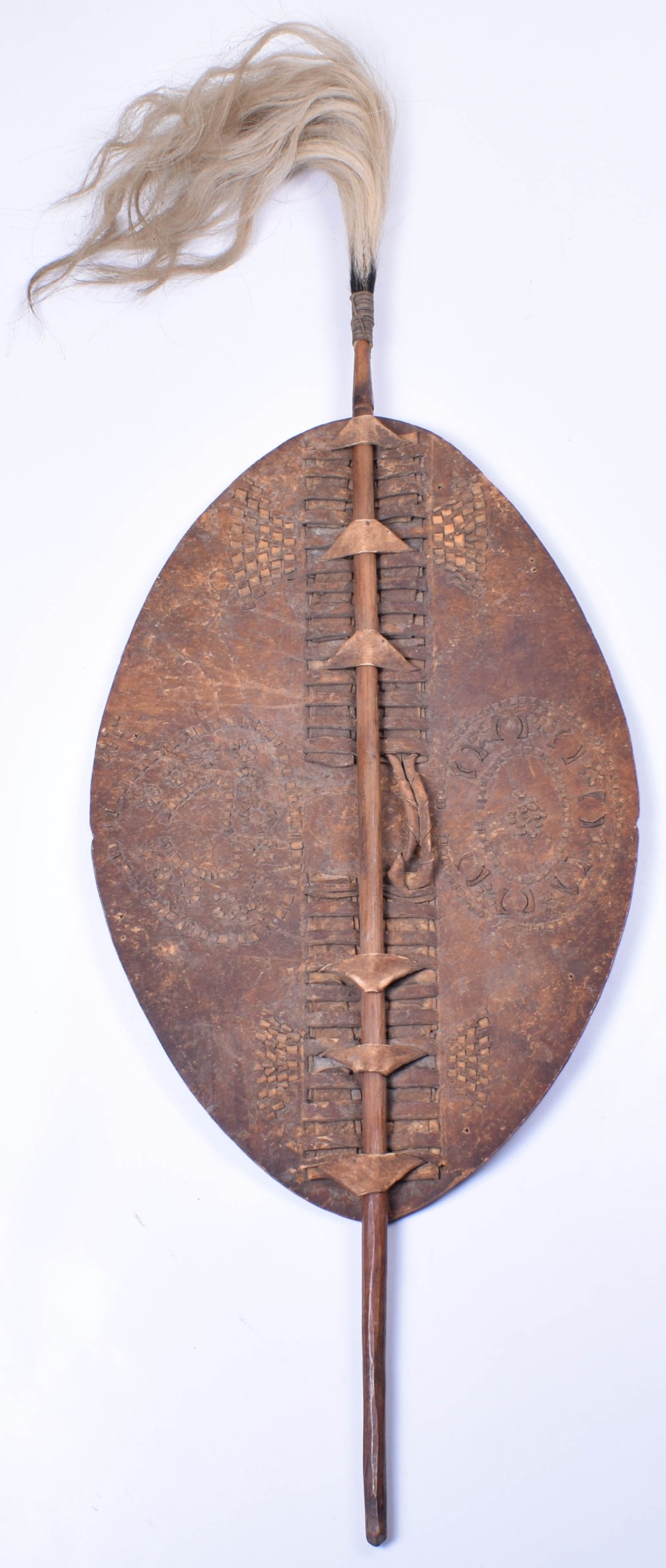 Scarce Zulu Chiefs Ceremonial Shield “Ihawu” - Image 5 of 8