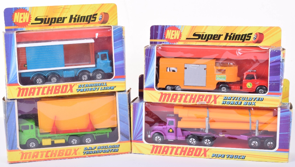 Four Boxed Matchbox Superkings Commercial Vehicles