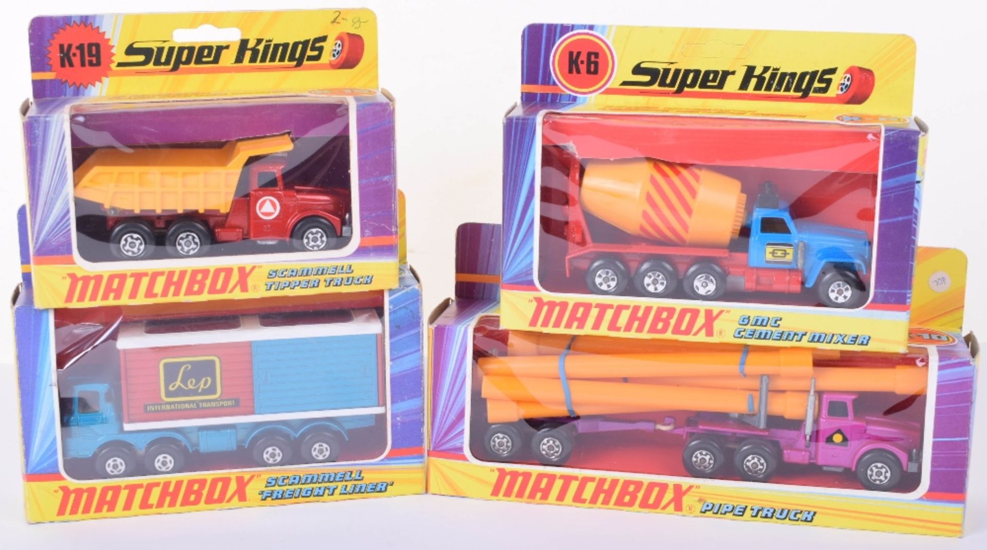 Four Boxed Matchbox Superkings Commercial Vehicles