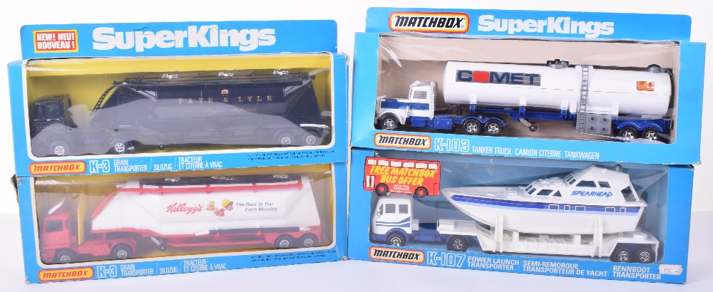 Four Boxed Matchbox Superkings Commercial Vehicles