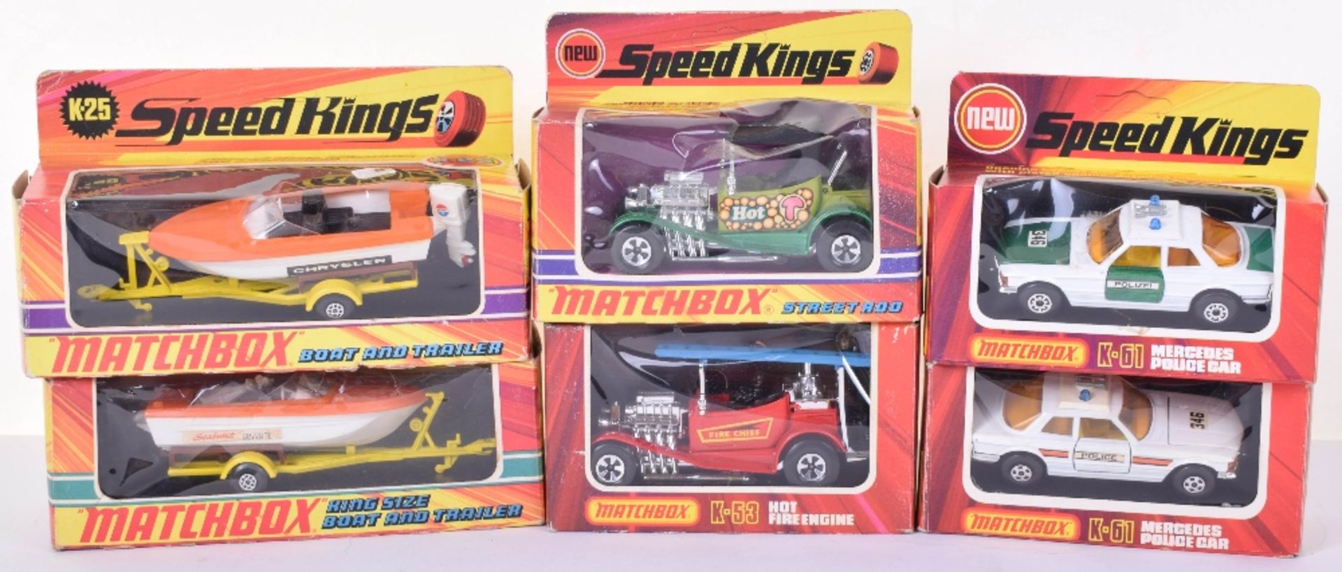 Six Boxed Matchbox Speedkings