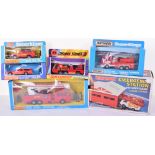 Five Boxed Matchbox Superkings Fire Vehicles