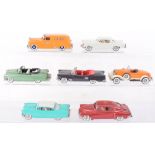 Seven Unboxed Brooklin White Metal USA Cars