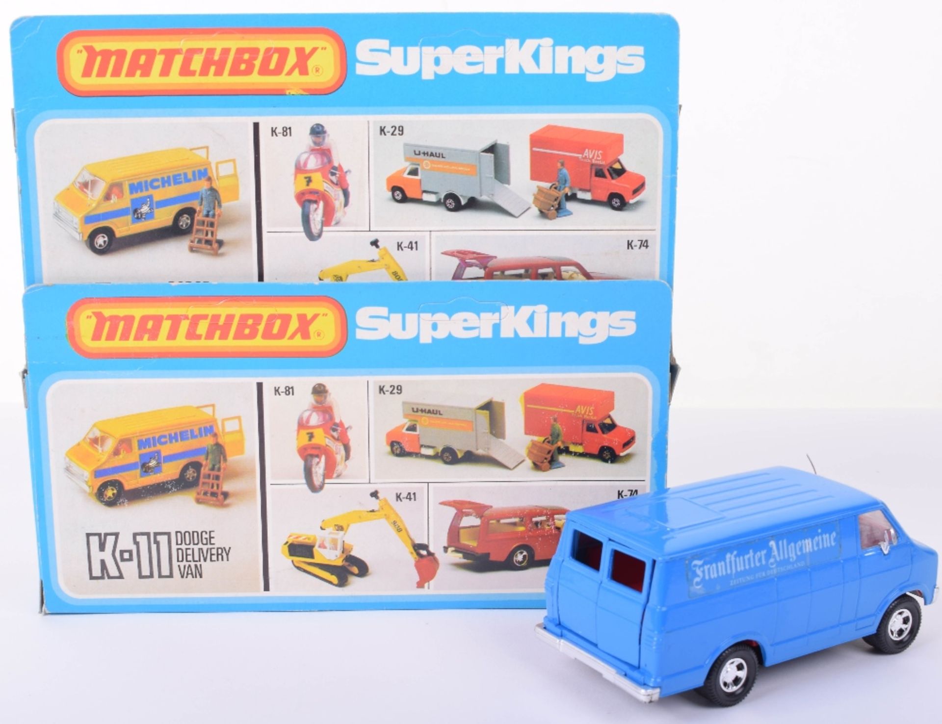Three Matchbox Superkings K11 Dodge Delivery Vans - Image 2 of 2