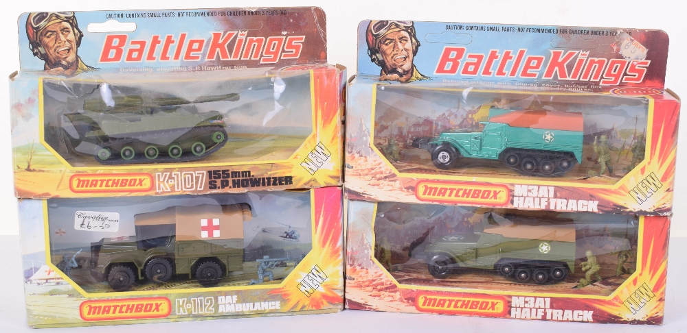 Four Boxed Matchbox Battlekings