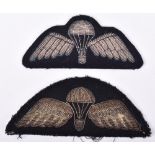 2x Bullion Parachute Qualification Jump Wings