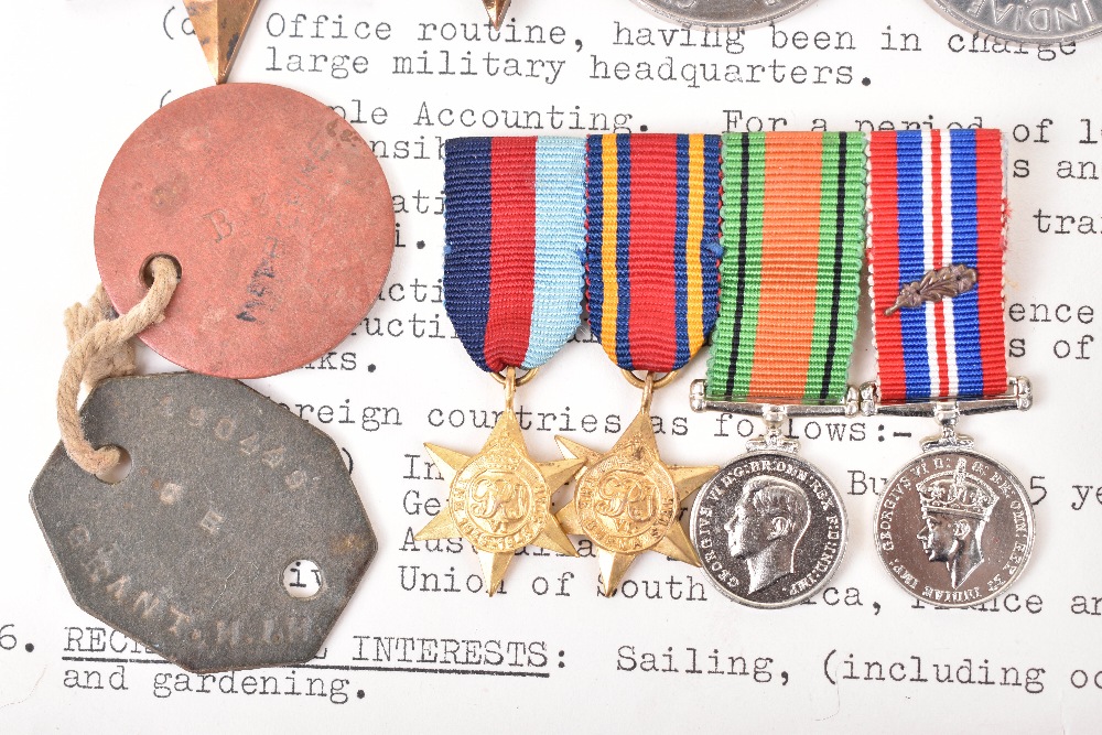 WW2 Medal Grouping of Major H I H Grant 3rd Kings Own Hussars Mentioned in Despatches - Image 2 of 10