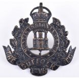 1st Volunteer Battalion Suffolk Regiment Cap Badge