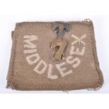 WW1 7th Territorial Battalion Middlesex Regiment Slip-on Shoulder Title