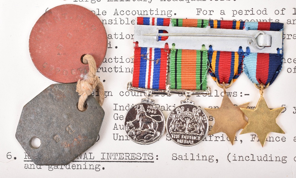 WW2 Medal Grouping of Major H I H Grant 3rd Kings Own Hussars Mentioned in Despatches - Image 3 of 10
