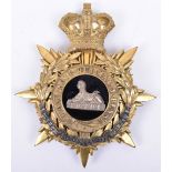 Victorian Gloucestershire Regiment Officers 1881-1901 Pattern Home Service Helmet Plate