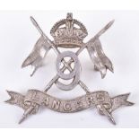 1948 Hallmarked Silver 9th Lancers Officers Cap Badge