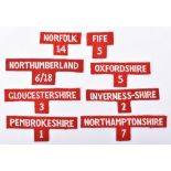 8x Home Guard 2nd Phase District Formation Signs