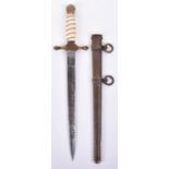 German Fire Brigade Officers Dress Dagger by E & F Horseter Solingen