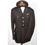 WW2 American USAAF Pilots Tunic and Peaked Cap