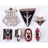 7x Third Reich Enamel Membership Badges