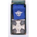 Third Reich Police 18 Year Long Service Cross