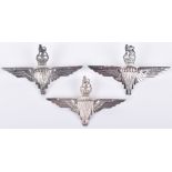 3x Post 1953 Parachute Regiment Cap Badges