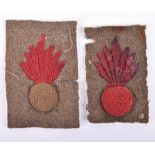 2x WW1 British Trench Bombers Qualification Arm Badges