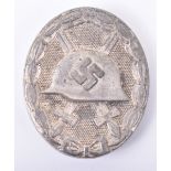 Third Reich Silver Grade Wound Badge by Carl Wild Hamburg