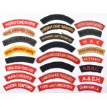 Grouping of Cloth Regimental Shoulder Titles