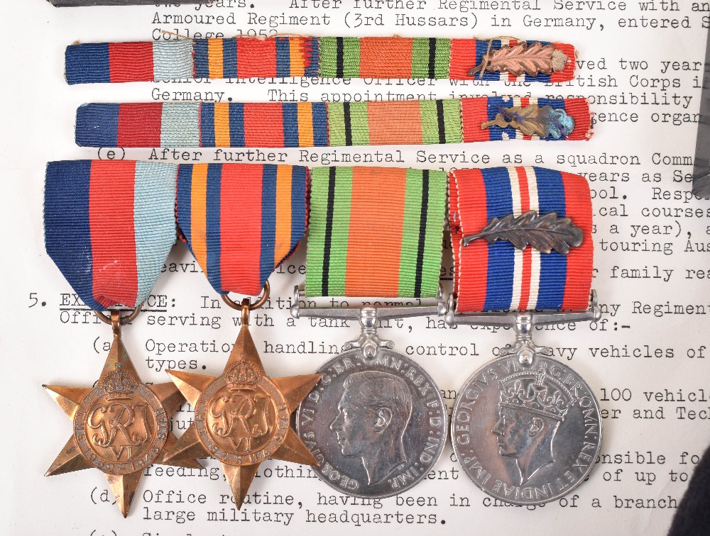 WW2 Medal Grouping of Major H I H Grant 3rd Kings Own Hussars Mentioned in Despatches - Image 4 of 10