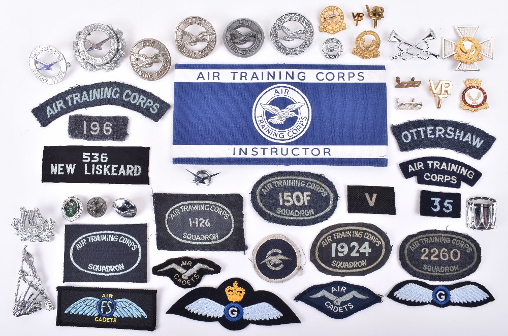 Selection of Air Defence Cadet Corps, Air Training Corps (A.T.C) and Air Cadets Badges and Insignia