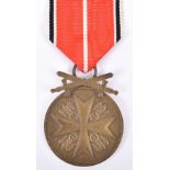 Third Reich Eagle Order Bronze Medal of Merit with Swords