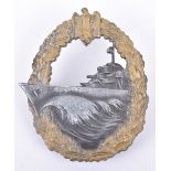 WW2 German Kriegsmarine Destroyer War Badge by Sohni Heubach & Co