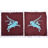 Facing Pair of Printed Airborne Pegasus Formation Signs