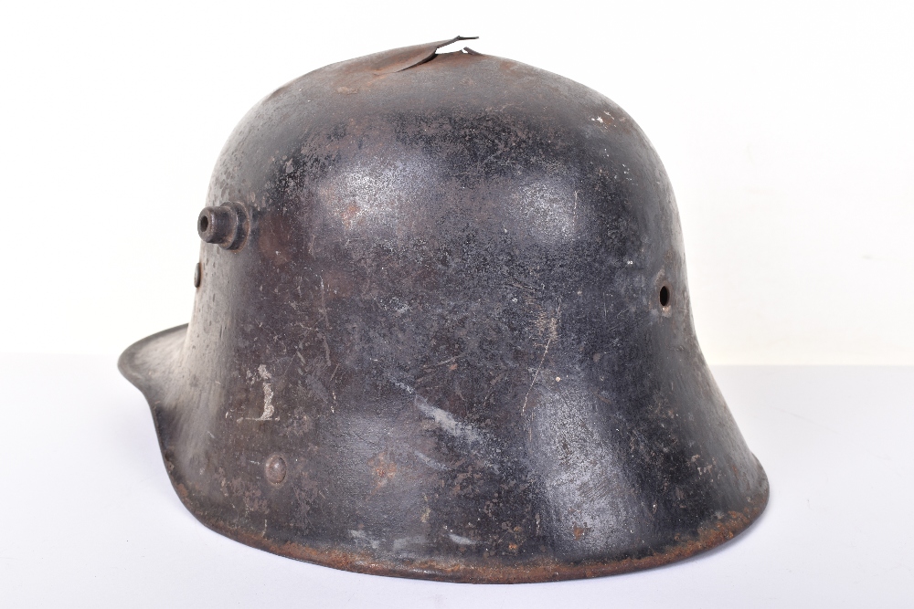 German M.16 Battle Damaged Steel Helmet - Image 5 of 9