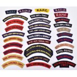 Quantity of Cloth Shoulder Titles worn by Air Landing Corps Regiments