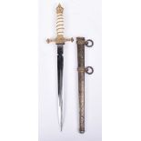 Imperial German Naval Officers Dirk / Dress Dagger